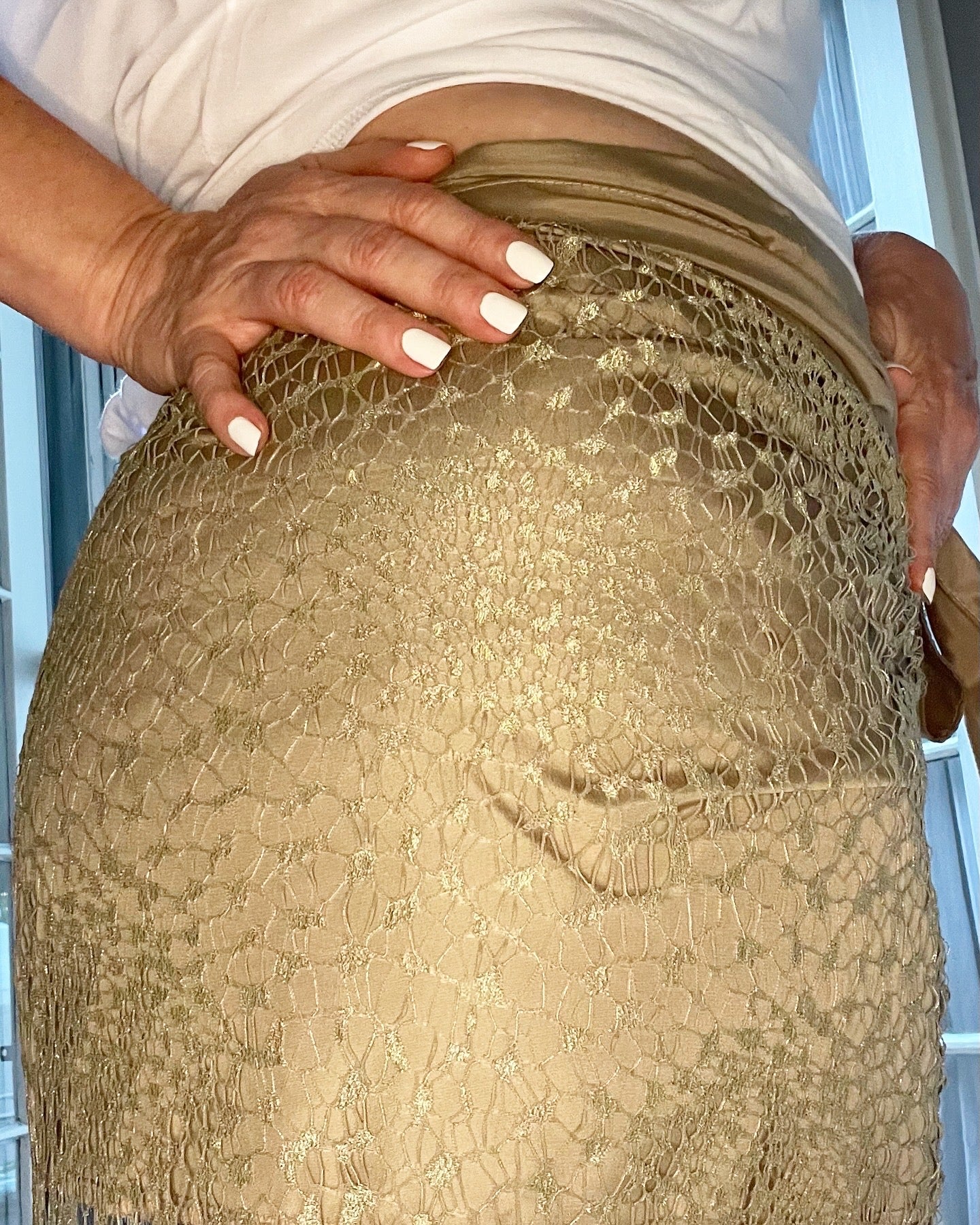 GOLDEN LACE SKIRT