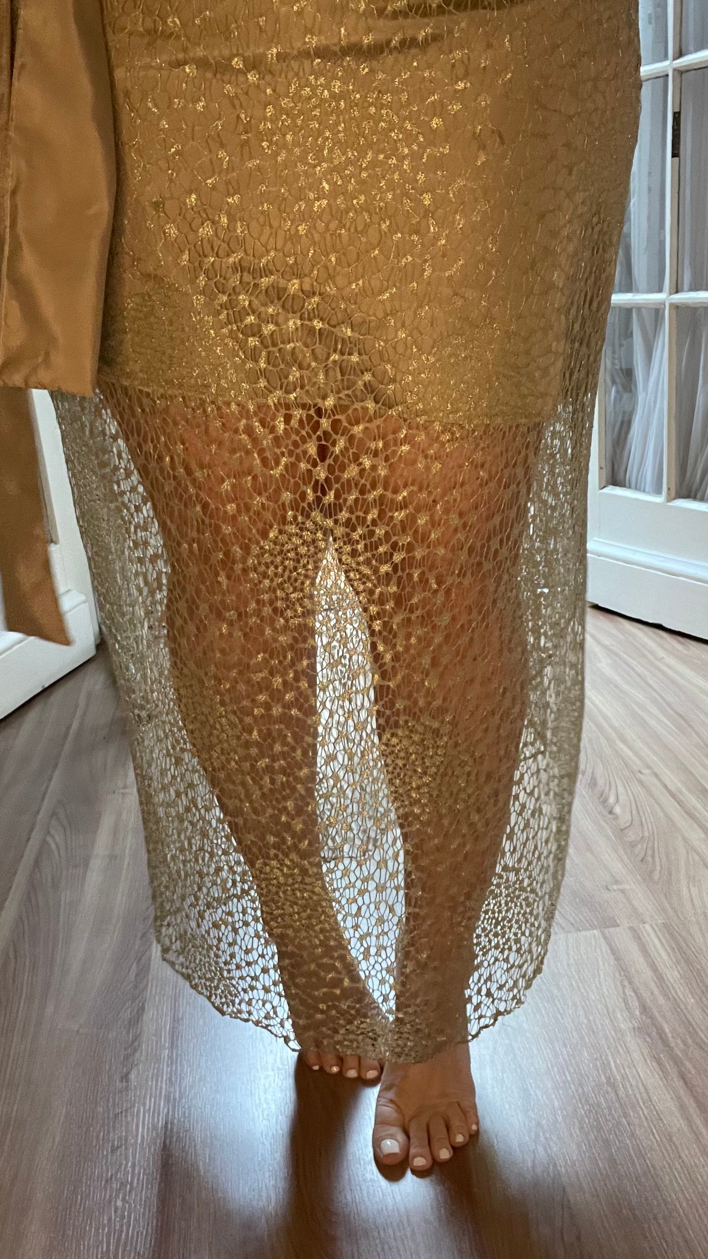 GOLDEN LACE SKIRT