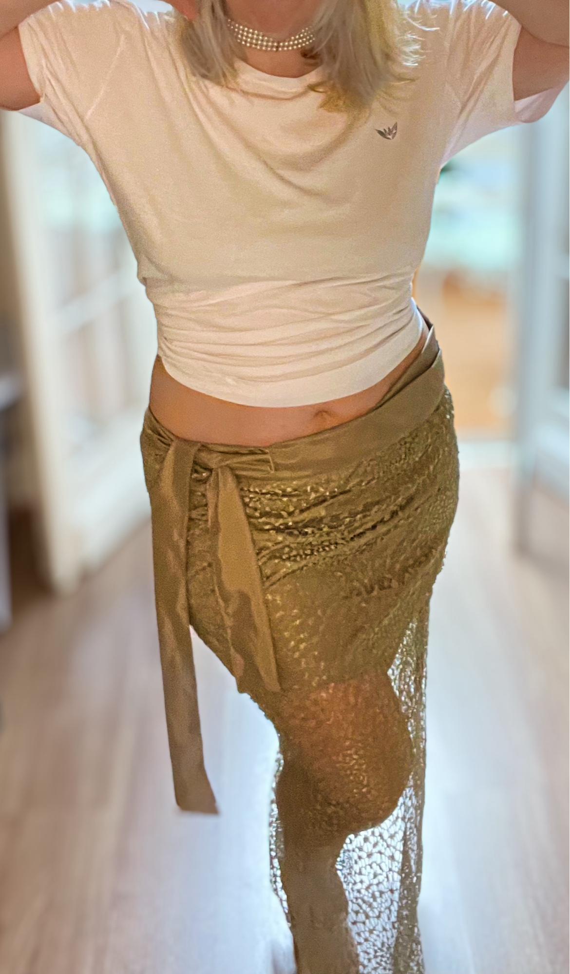 GOLDEN LACE SKIRT