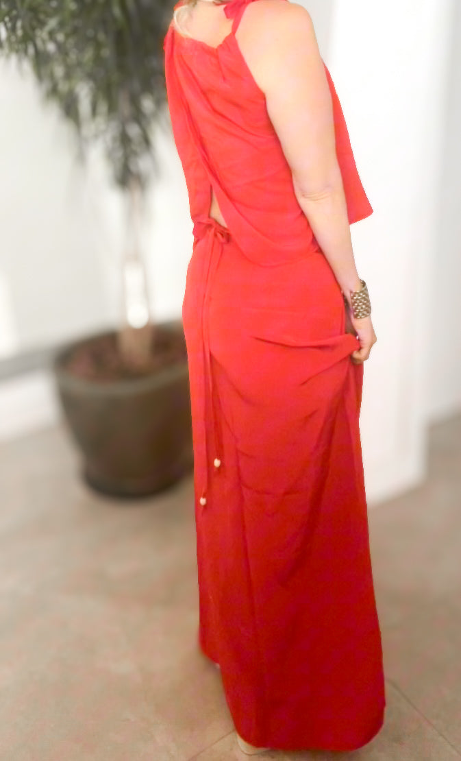 MAXI SET IN VINTAGE TAFFETA