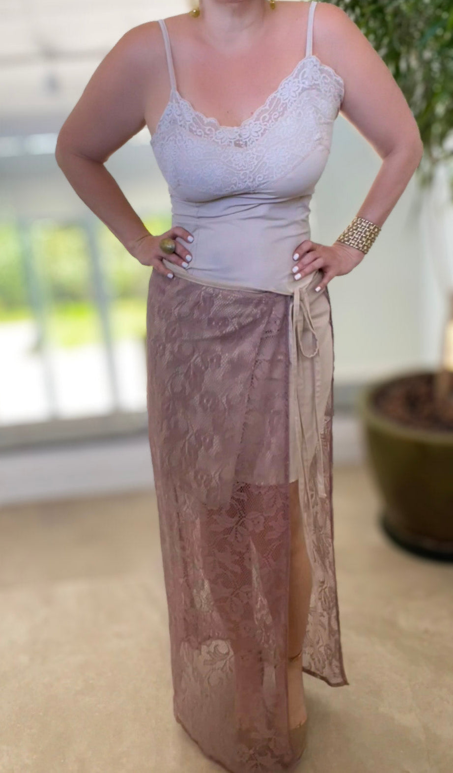 DUSTY ROSE SKIRT