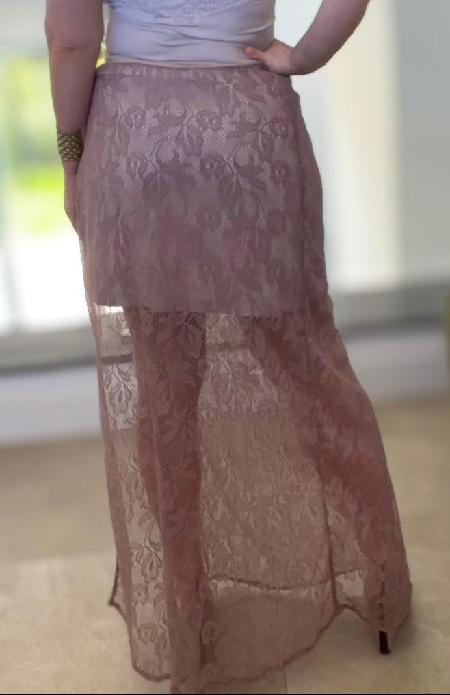 DUSTY ROSE SKIRT